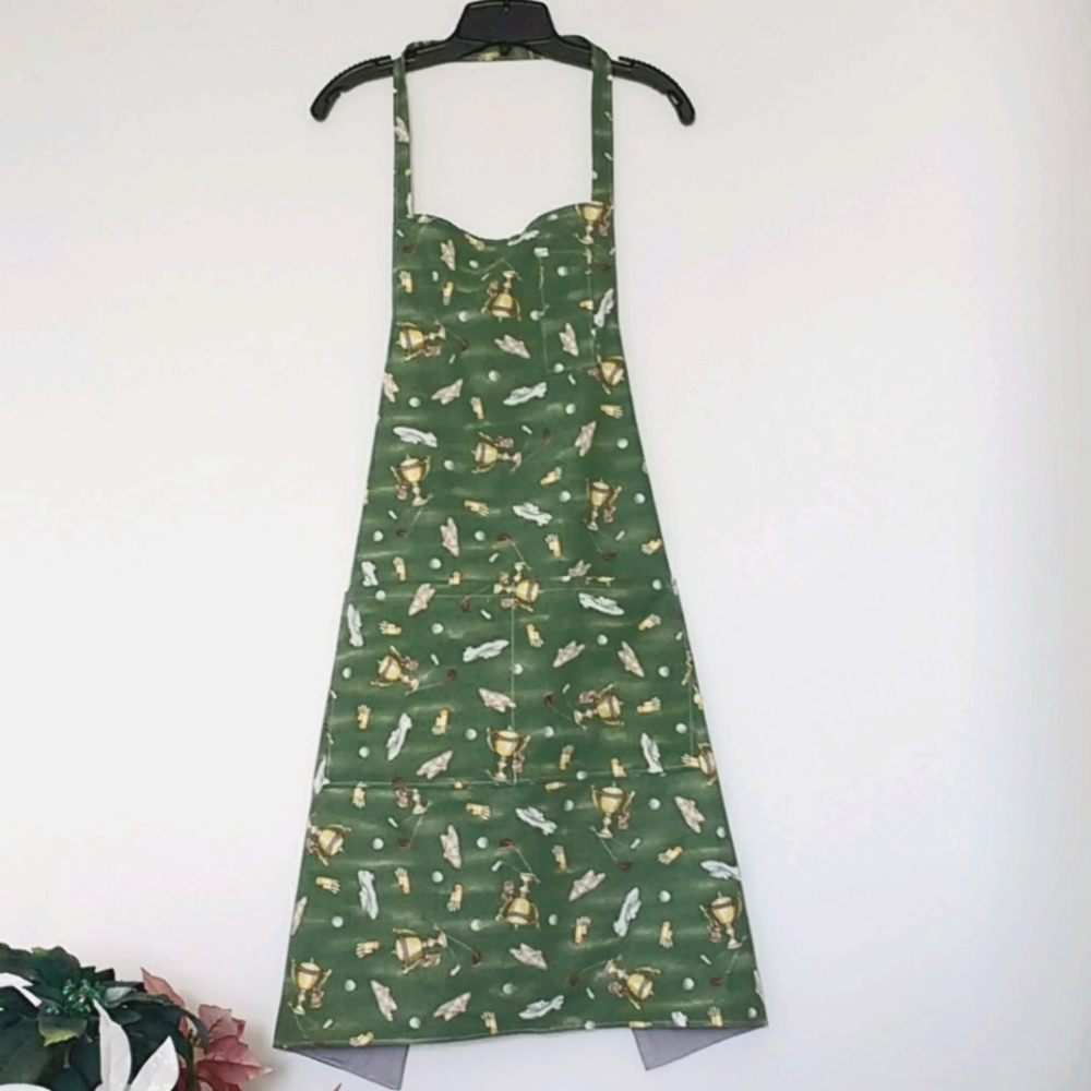 Handmade Apron, Golf Themed